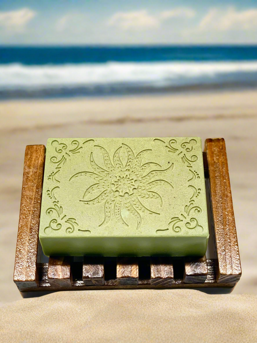 Ginger Sea Clay Soap/Ginger & Sandalwood