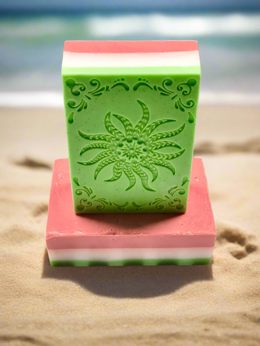 Watermelon Soap/Kaolin Clay & Poppy Seeds