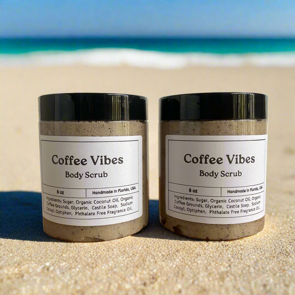 Coffee Vibes Body Scrub/Coffee Grounds&Vanilla