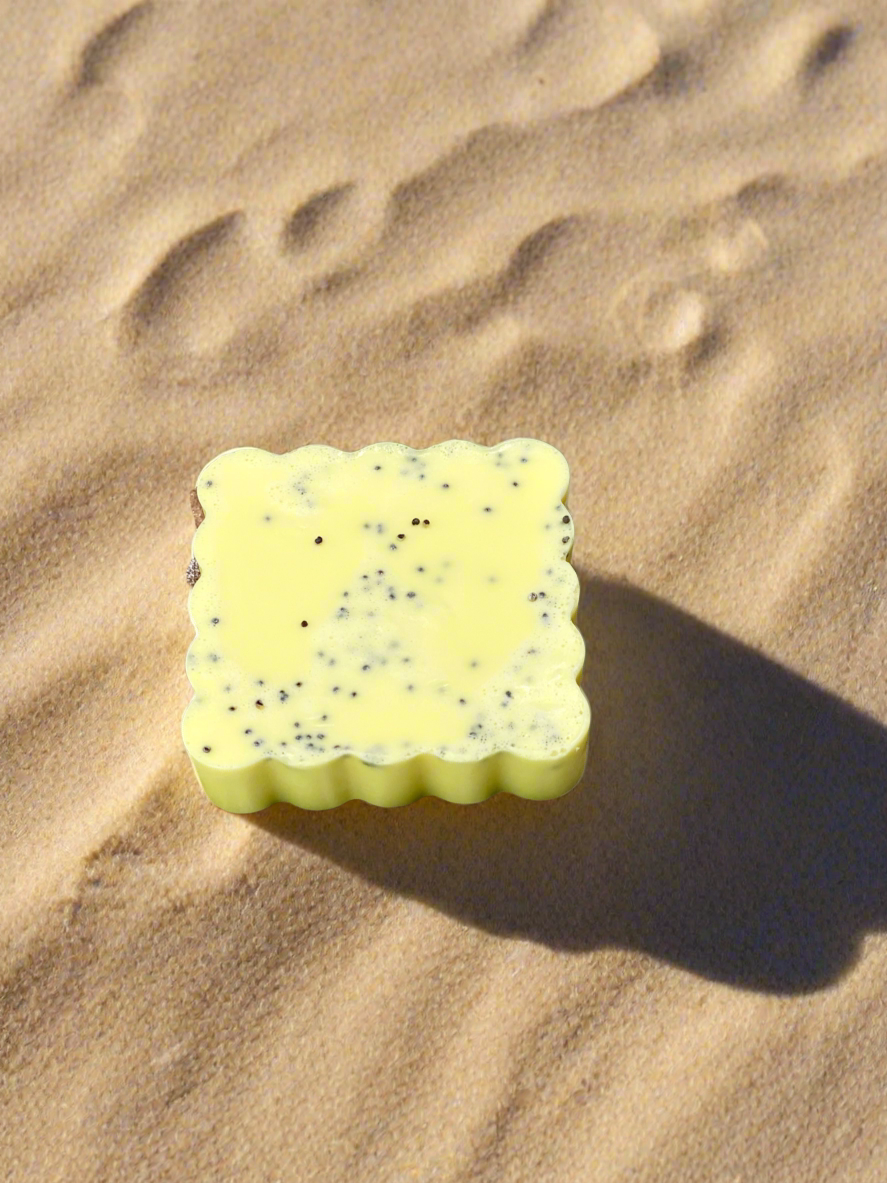 Lemon Poppy Seeds Soap/ Kaolin Clay & Lemon Squares Scent