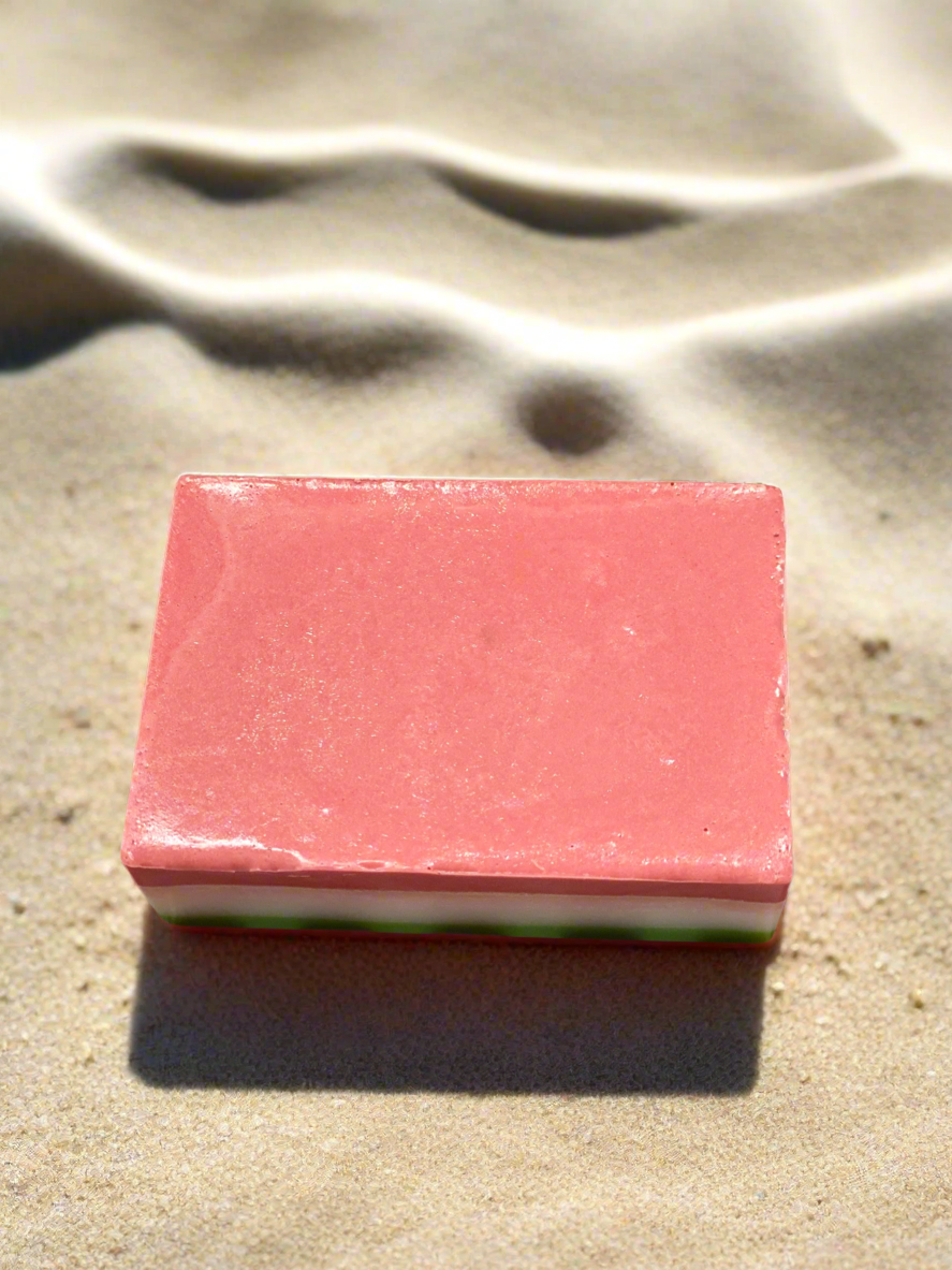 Watermelon Soap/Kaolin Clay & Poppy Seeds