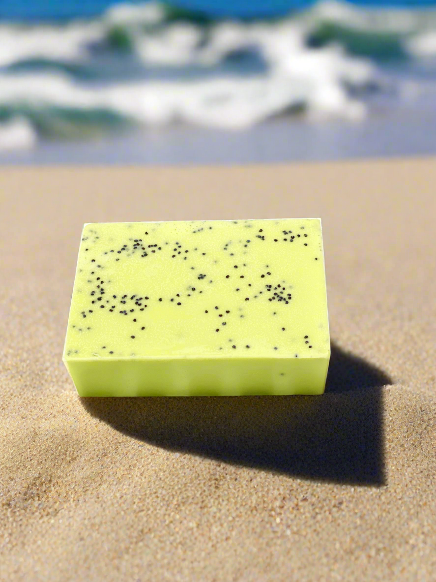 Lemon Poppy Seeds Soap/ Kaolin Clay & Lemon Squares Scent