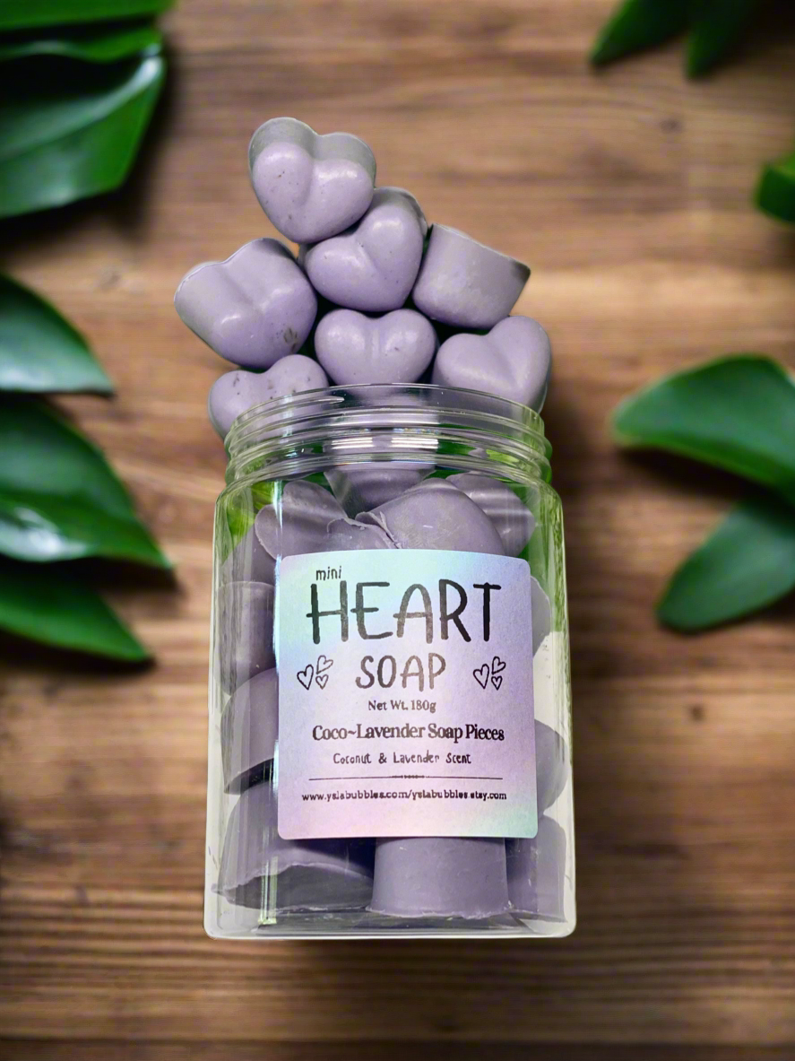 Mini Heart Soap/Single/Multi Use Soap Pieces