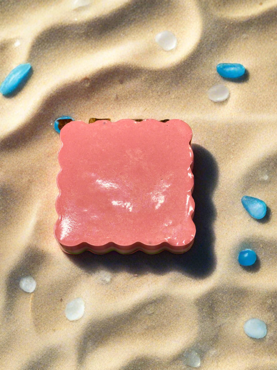 Watermelon Soap/Kaolin Clay & Poppy Seeds